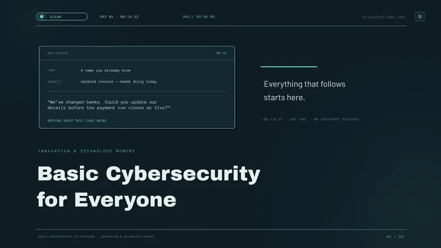 Basic Cybersecurity for Everyone — Innovation Moment