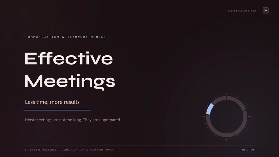 Effective Meetings: Less Time, More Results — Teamwork Moment