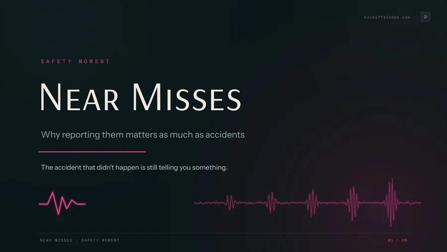 Near Misses: Why Reporting Them Matters — Safety Moment