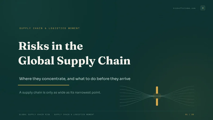 Risks in the Global Supply Chain — Supply Chain Moment